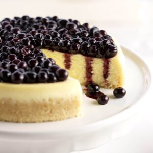 Ultra Creamy Blueberry Cheesecake