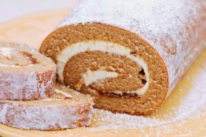 Salted Caramel Apple Cake Roll