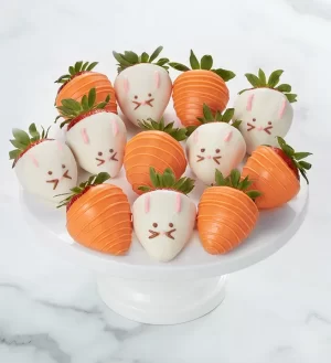 hoppy easter dipped strawberries