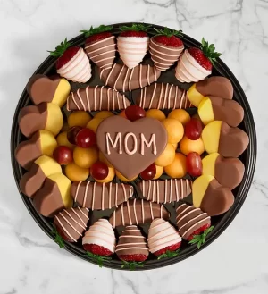 Perfectly Plated Dipped Fruit Platter for Mom