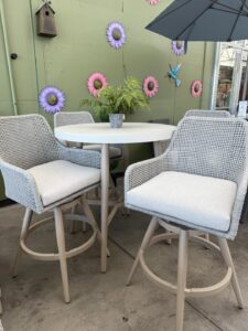 Dining Patio Furniture with 2 chairs and a table