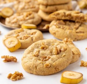 Banana Cookies with Walnuts