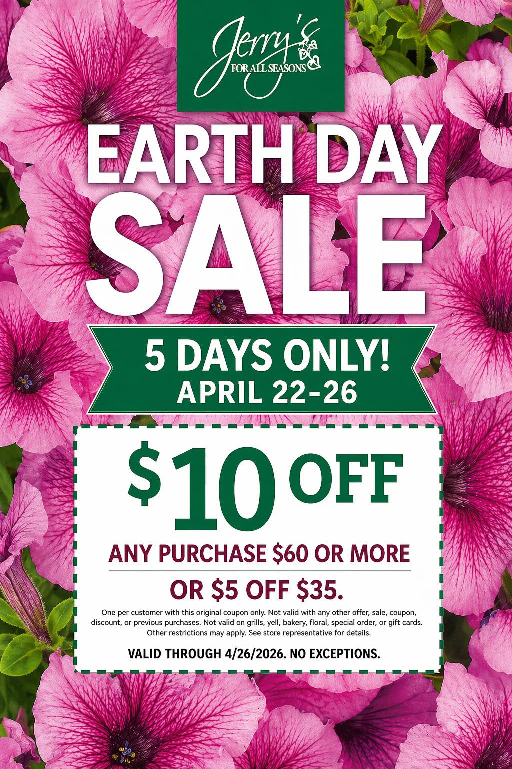Earth Day Sale 2026